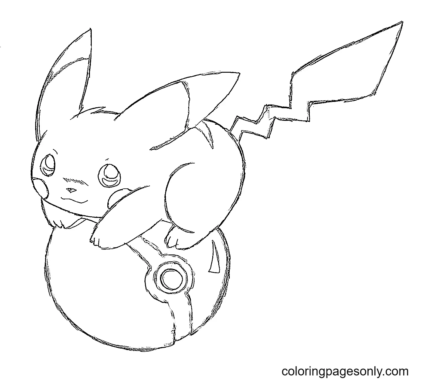 Desenhos de Pikachu Para Colorir 9