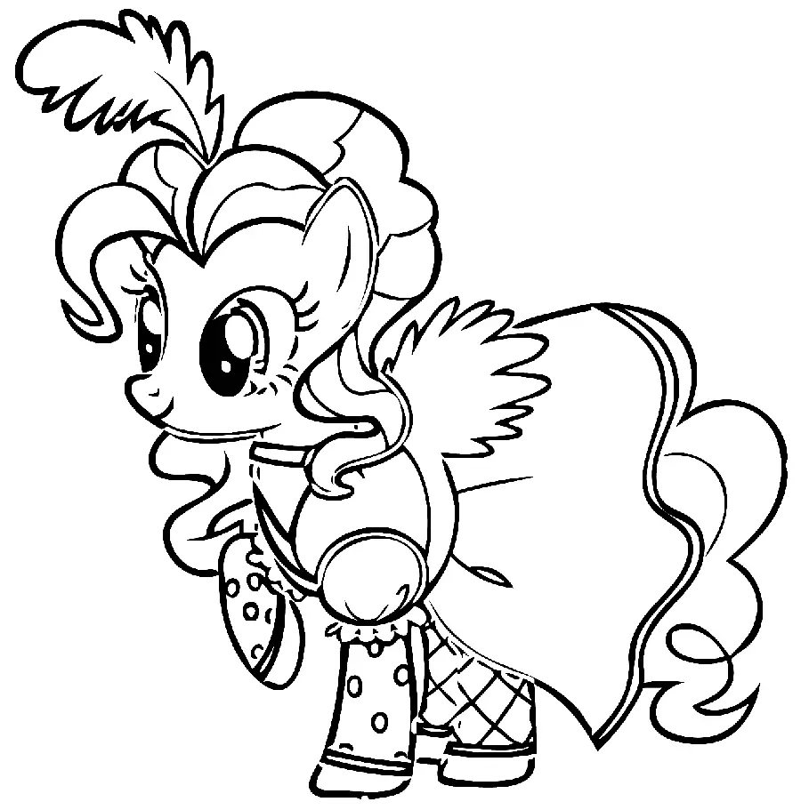 Desenhos de Pinkie Pie Para Colorir 4