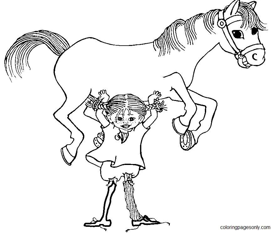 Desenhos de Pippi Longstocking Para Colorir 1