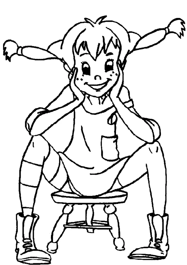 Desenhos de Pippi Longstocking Para Colorir 13