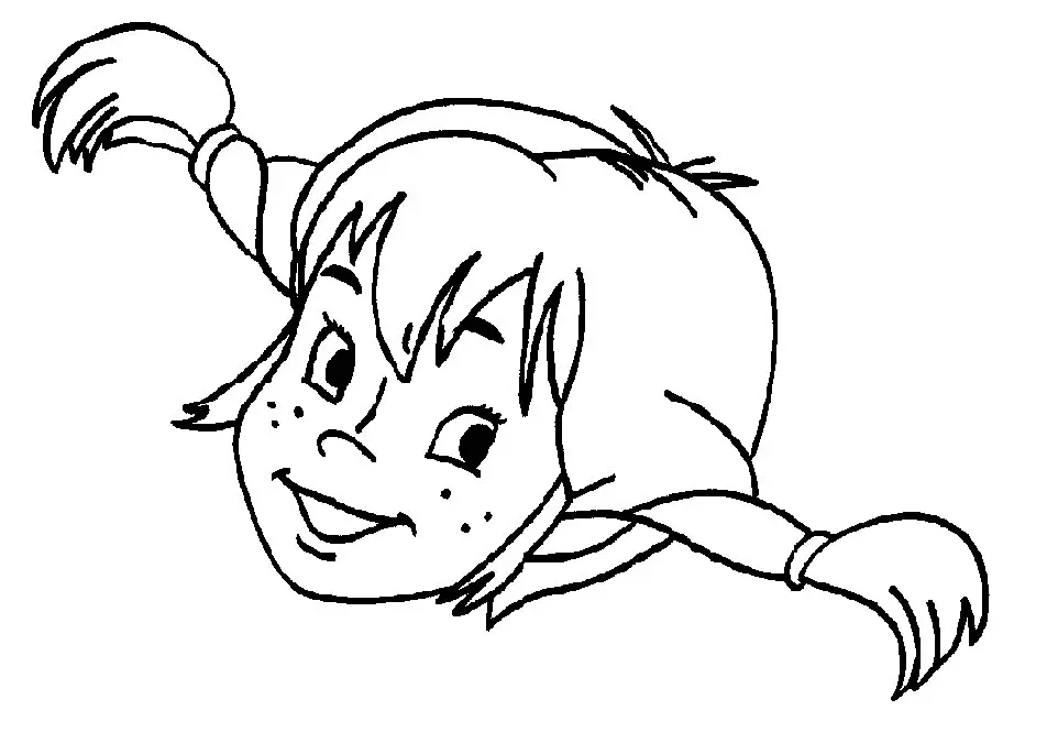 Desenhos de Pippi Longstocking Para Colorir 16