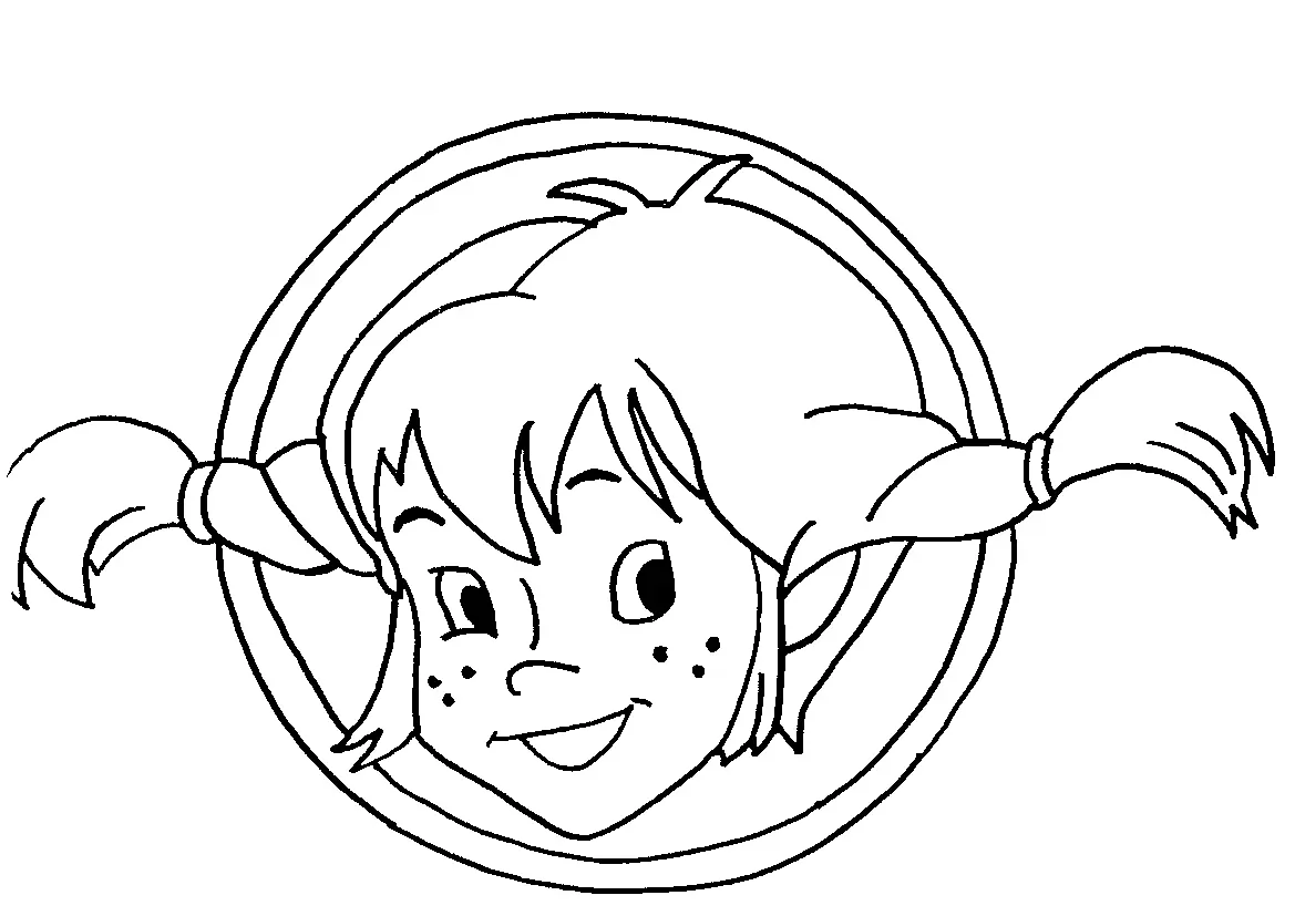 Desenhos de Pippi Longstocking Para Colorir 17