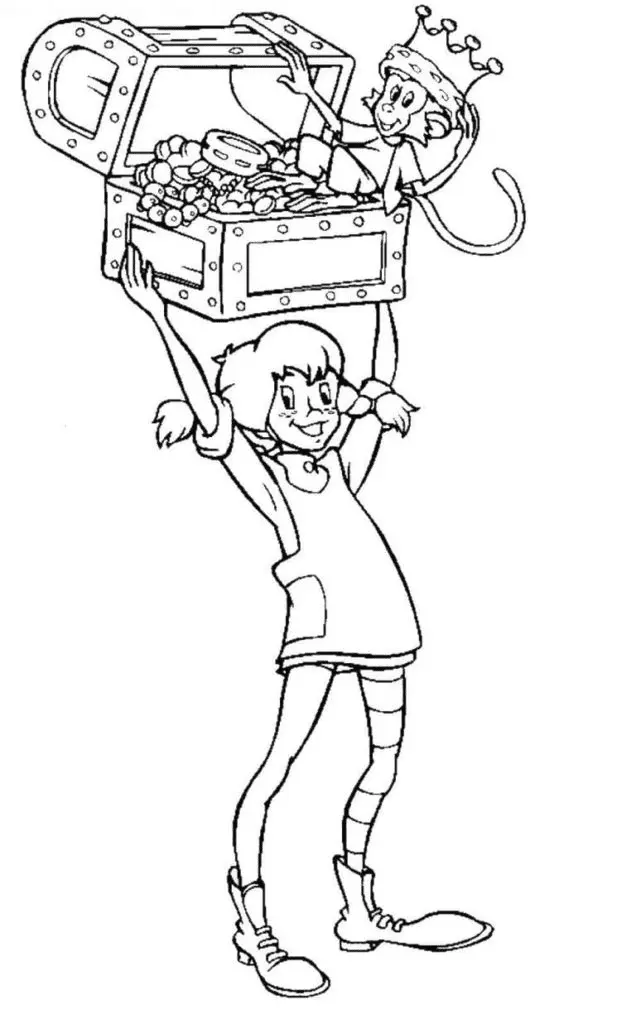 Desenhos de Pippi Longstocking Para Colorir 23