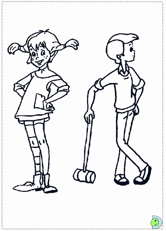 Desenhos de Pippi Longstocking Para Colorir 26