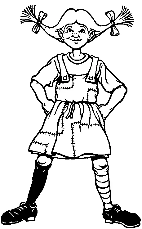 Desenhos de Pippi Longstocking Para Colorir 28