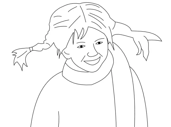 Desenhos de Pippi Longstocking Para Colorir 30