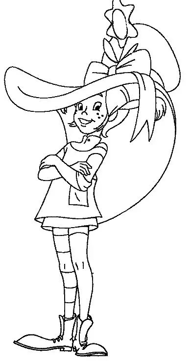 Desenhos de Pippi Longstocking Para Colorir 31