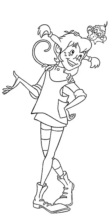 Desenhos de Pippi Longstocking Para Colorir 32