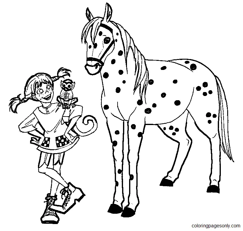 Desenhos de Pippi Longstocking Para Colorir 4