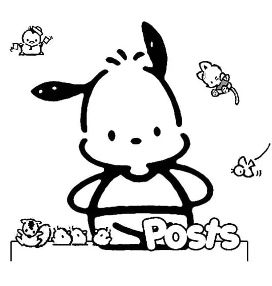 Desenhos de Pochacco Para Colorir