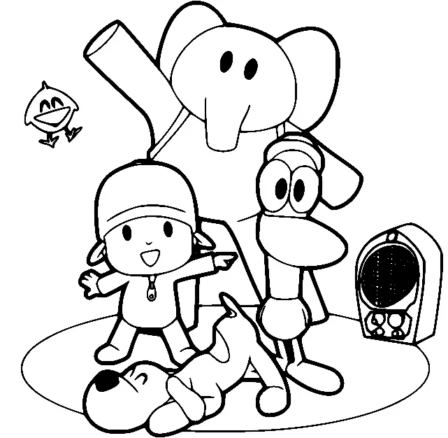 Desenhos de Pocoyo Para Colorir 16