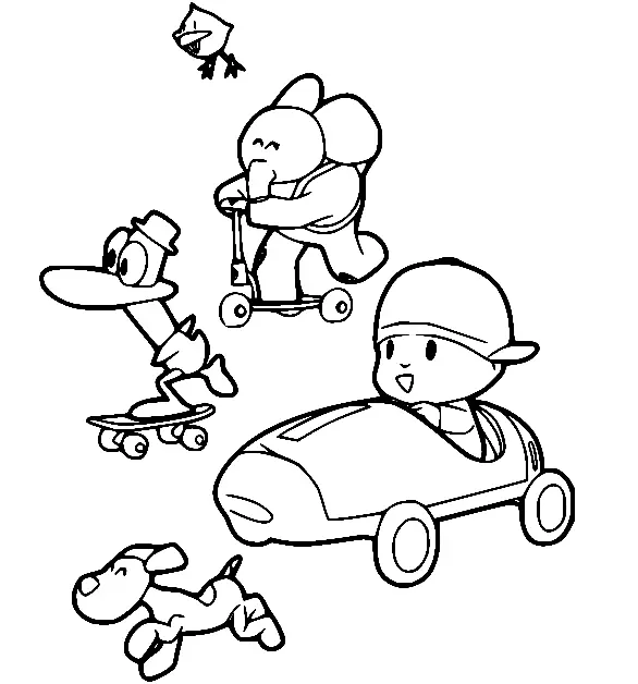 Desenhos de Pocoyo Para Colorir 21