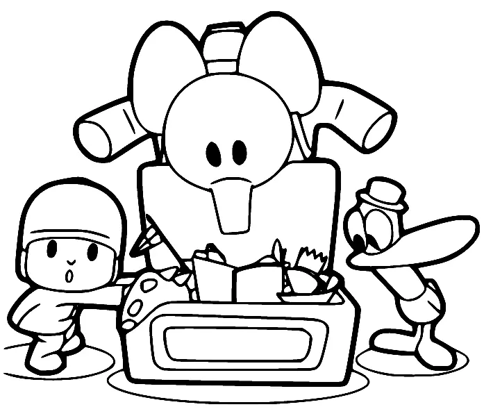 Desenhos de Pocoyo Para Colorir 24