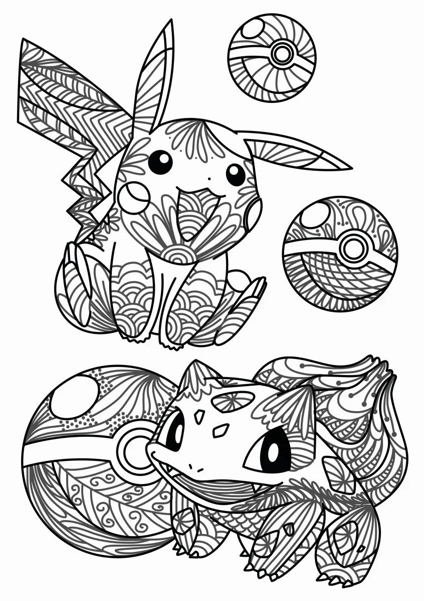 Desenhos de Pokebola Para Colorir 12