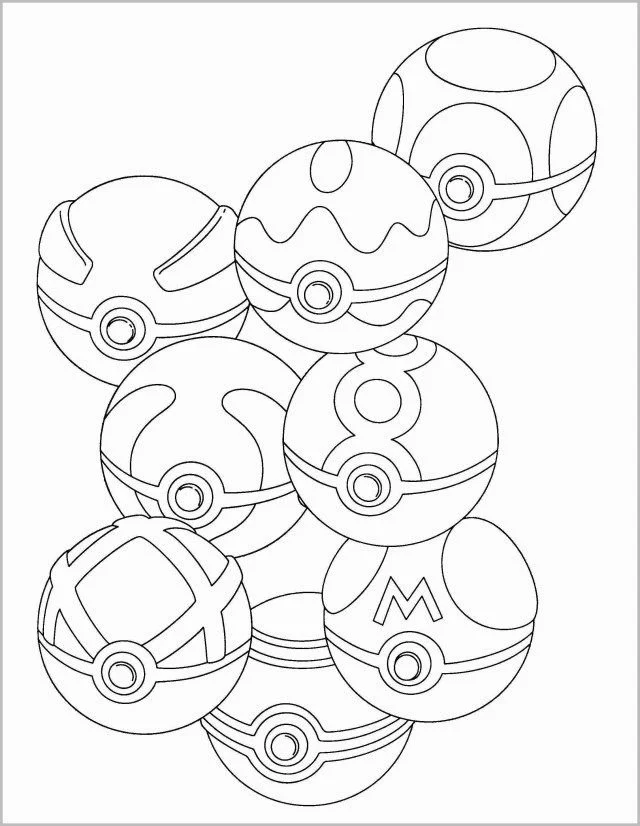 Desenhos de Pokebola Para Colorir 6