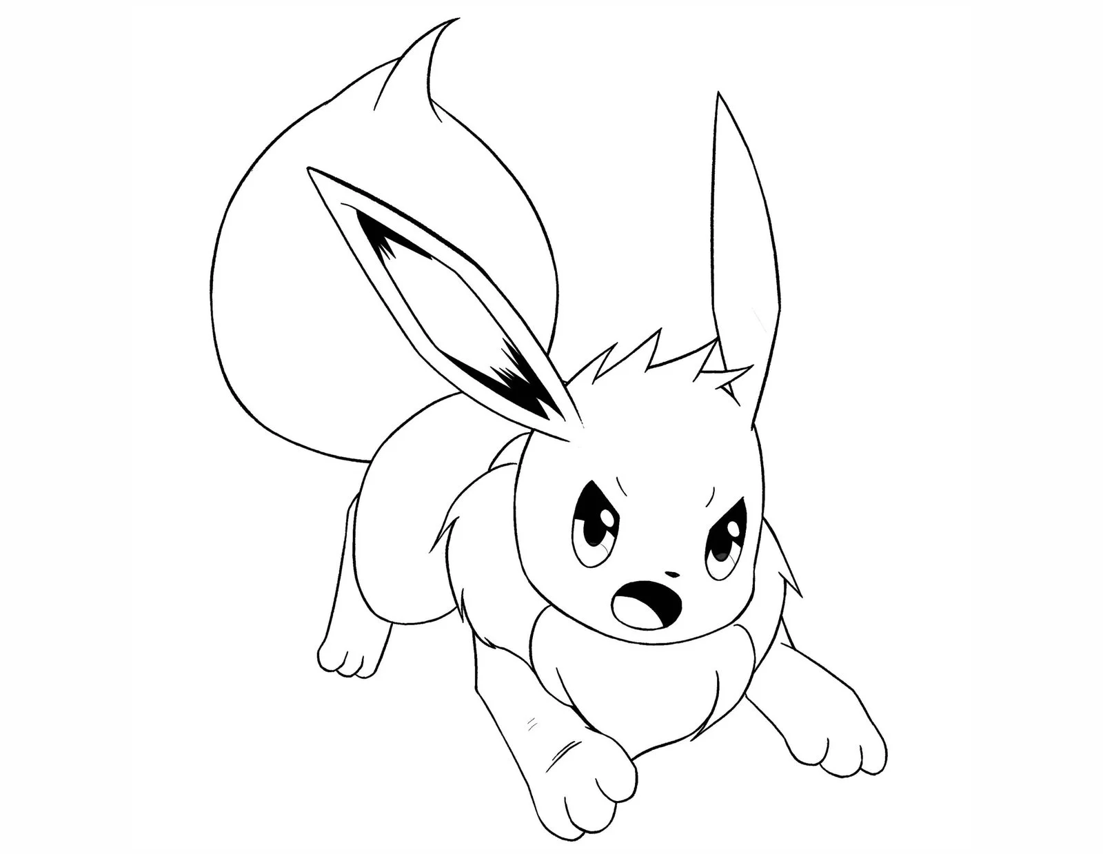 Desenhos de Pokemon Eevee Para Colorir 10