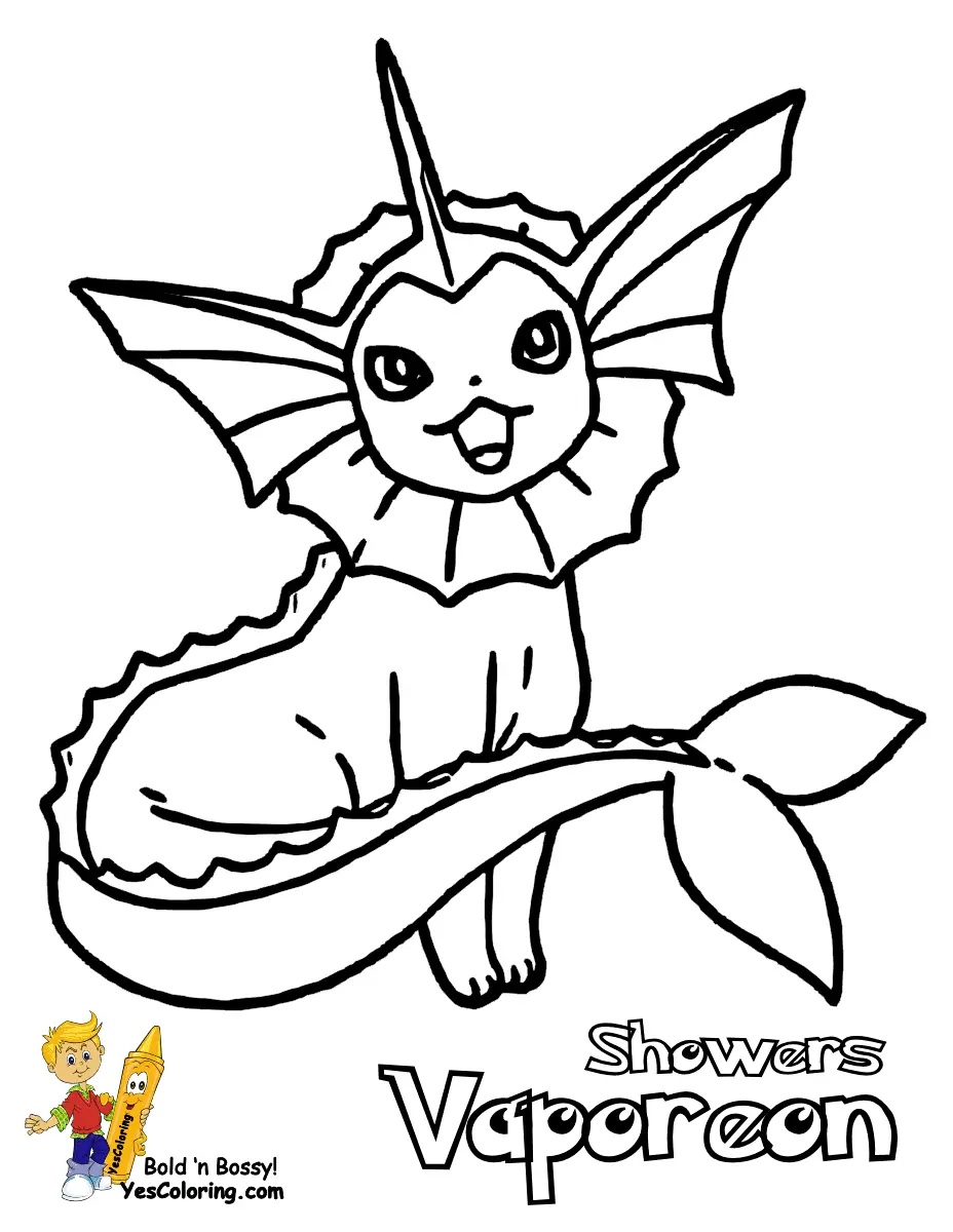 Desenhos de Pokemon Eevee Para Colorir 13