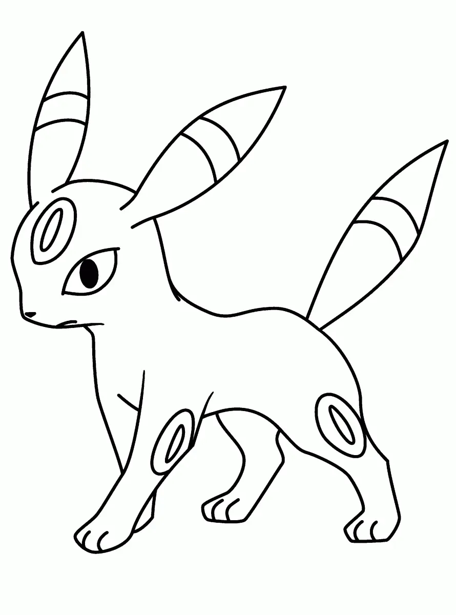 Desenhos de Pokemon Eevee Para Colorir 15