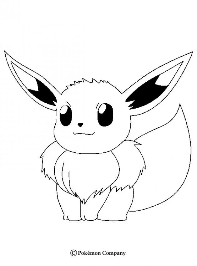 Desenhos de Pokemon Eevee Para Colorir 2