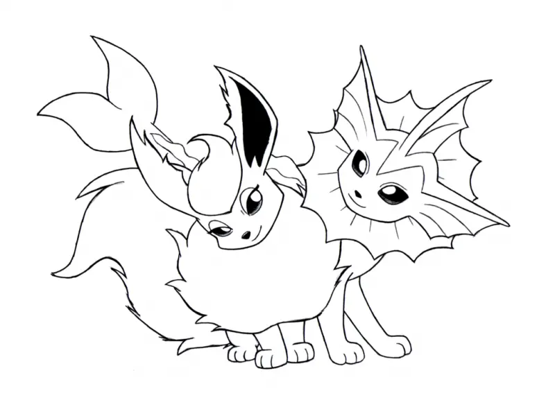 Desenhos de Pokemon Eevee Para Colorir 21