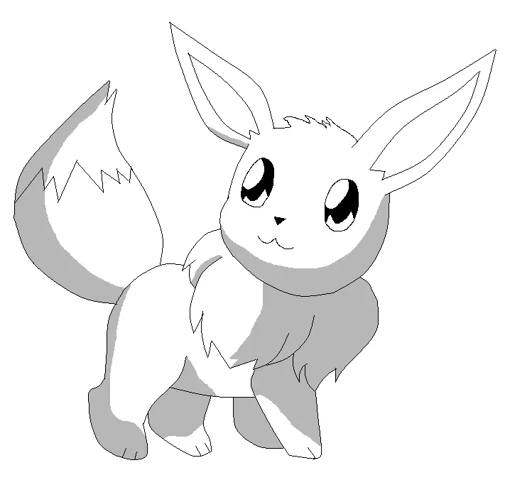 Desenhos de Pokemon Eevee Para Colorir 25