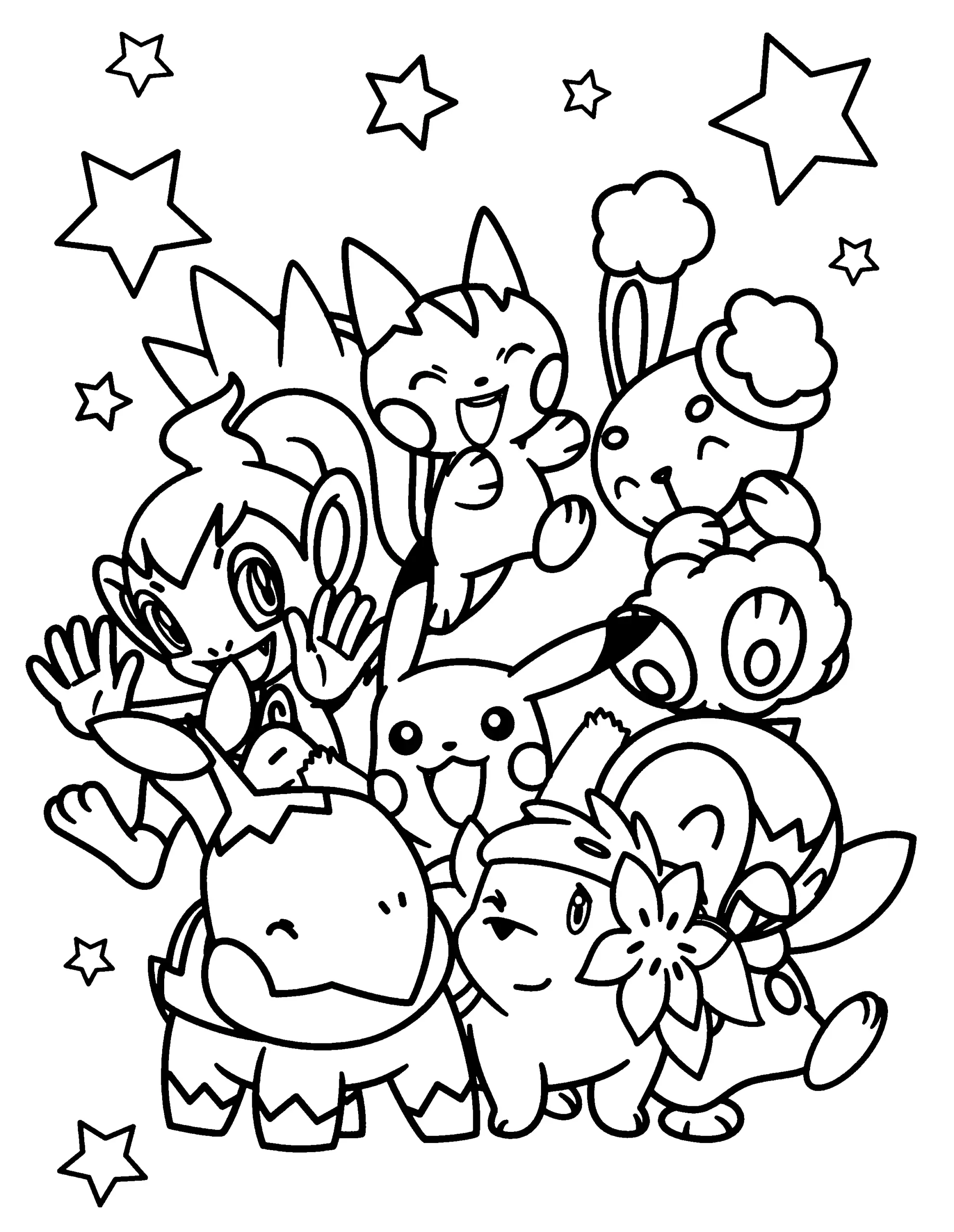 Desenhos de Pokemon Eevee Para Colorir 29