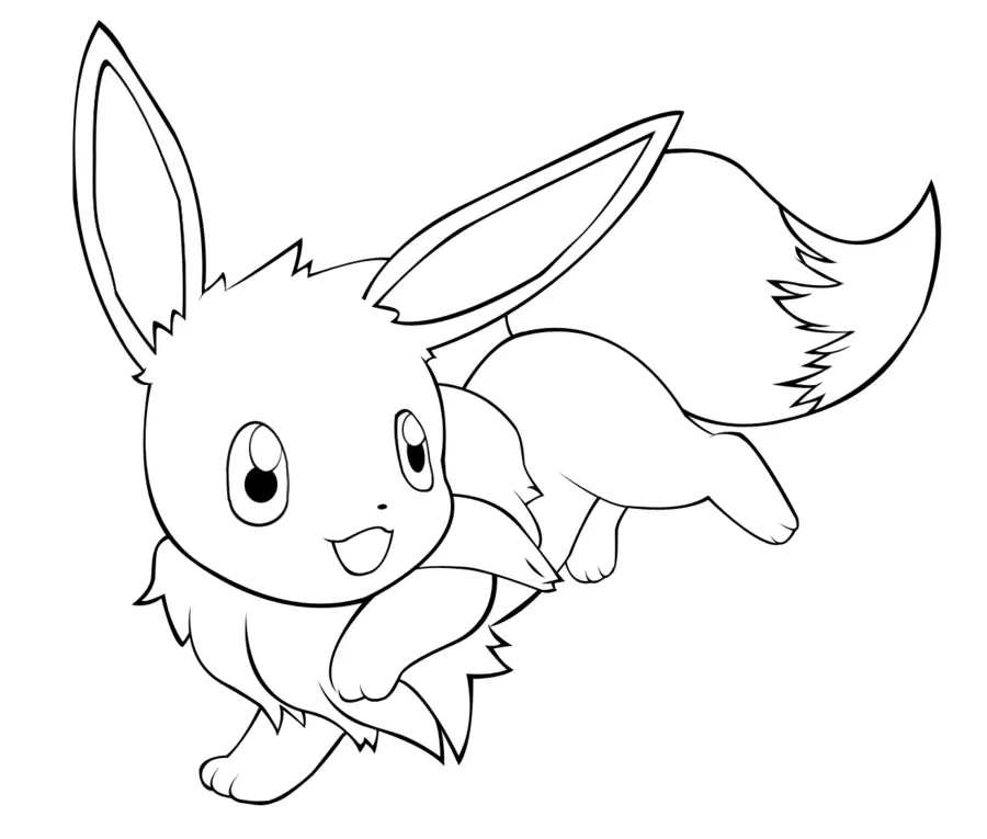 Desenhos de Pokemon Eevee Para Colorir 35