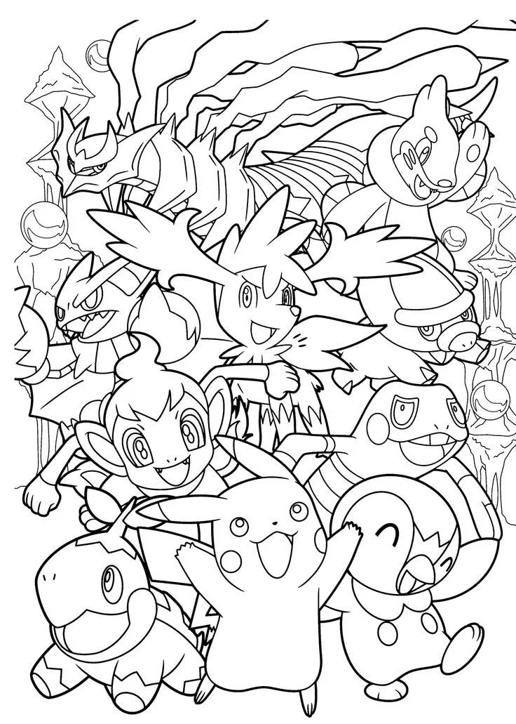 Desenhos de Pokemon Lendario Para Colorir 12