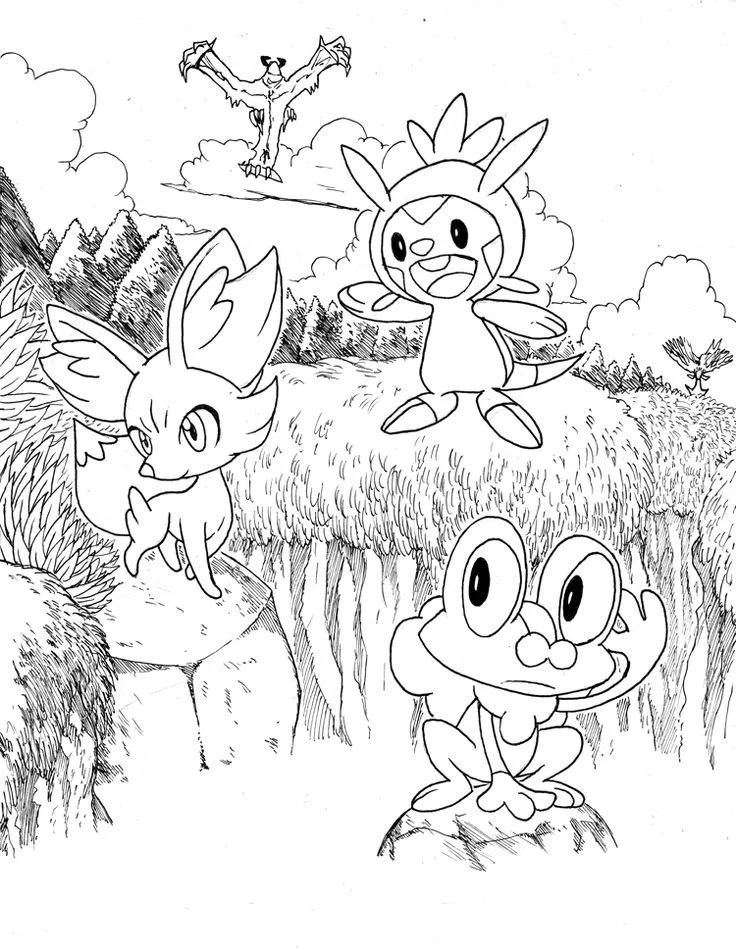 Desenhos de Pokemon Lendario Para Colorir 23