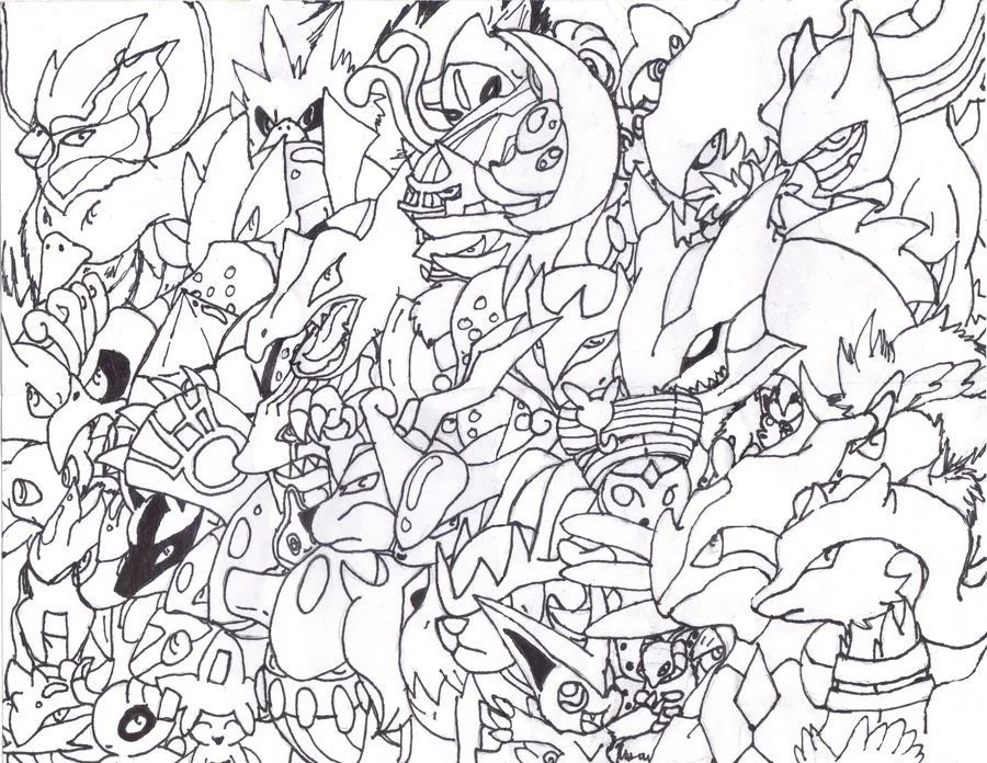 Desenhos de Pokemon Lendario Para Colorir 28