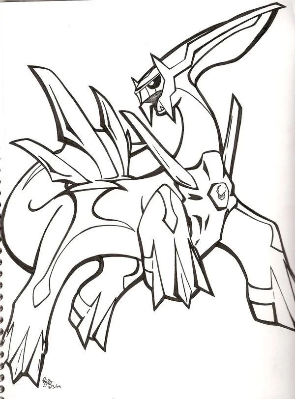 Desenhos de Pokemon Lendario Para Colorir 34