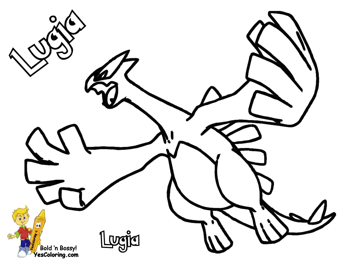 Desenhos de Pokemon Lendario Para Colorir 9