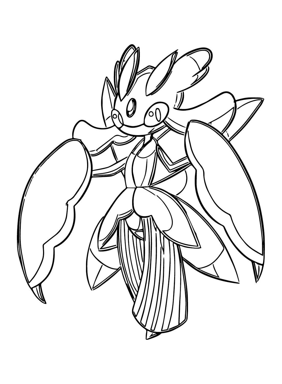 Desenhos de Pokemon Lurantis Para Colorir 11