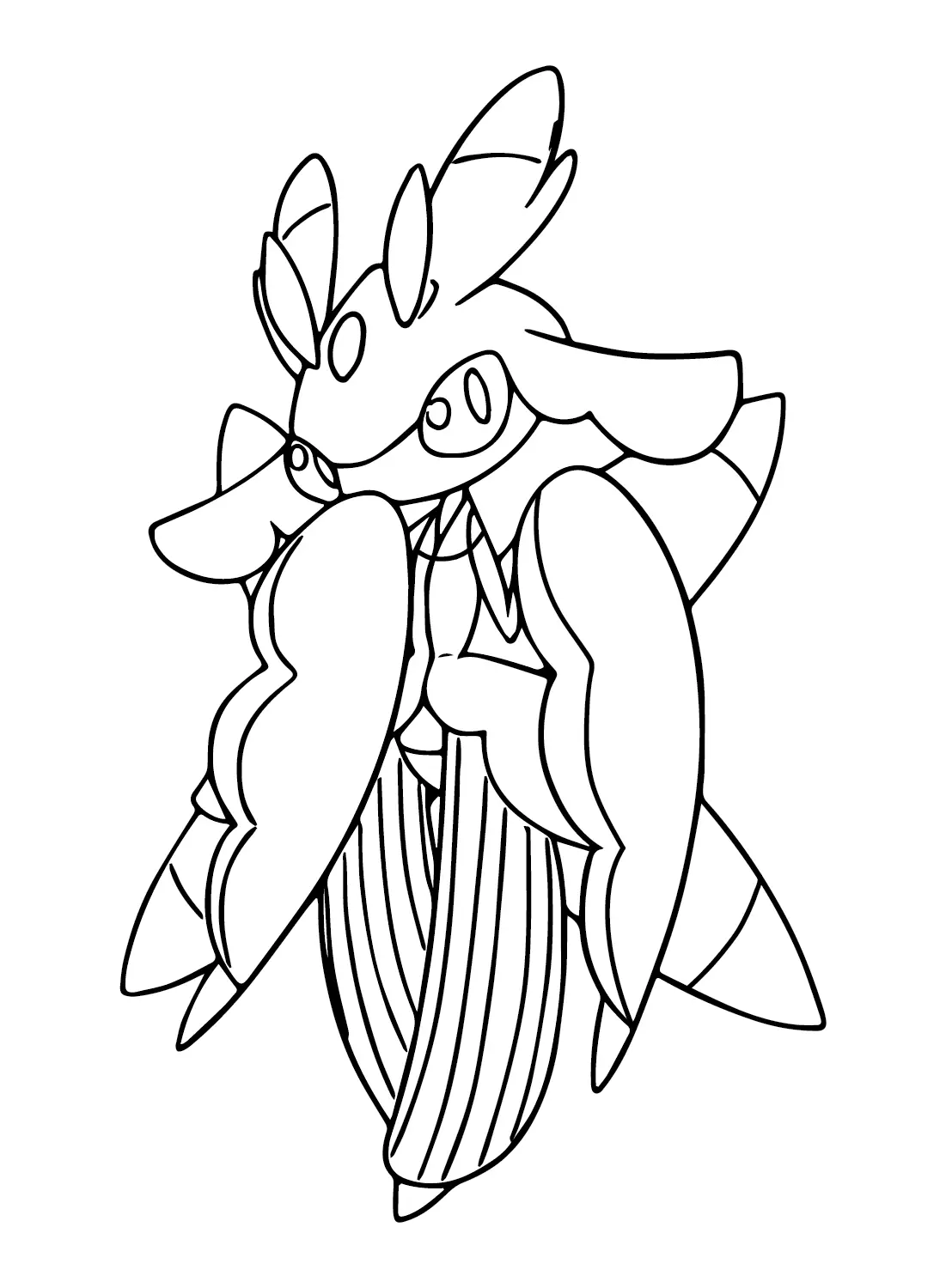 Desenhos de Pokemon Lurantis Para Colorir 13