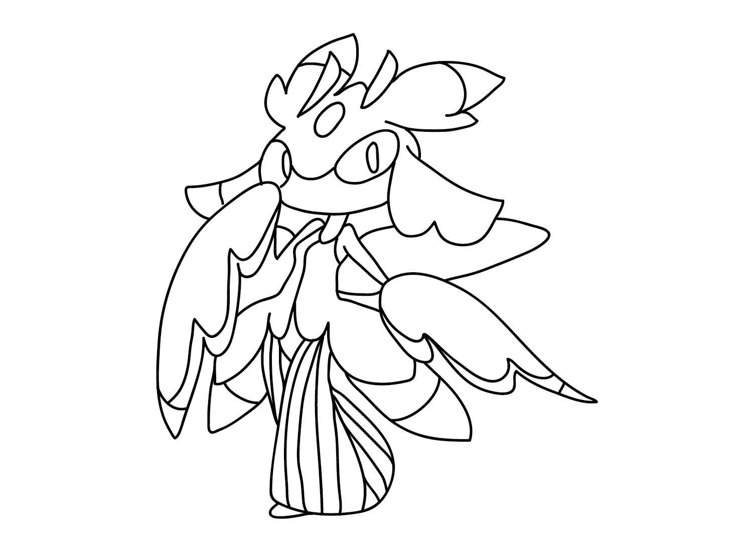 Desenhos de Pokemon Lurantis Para Colorir 14