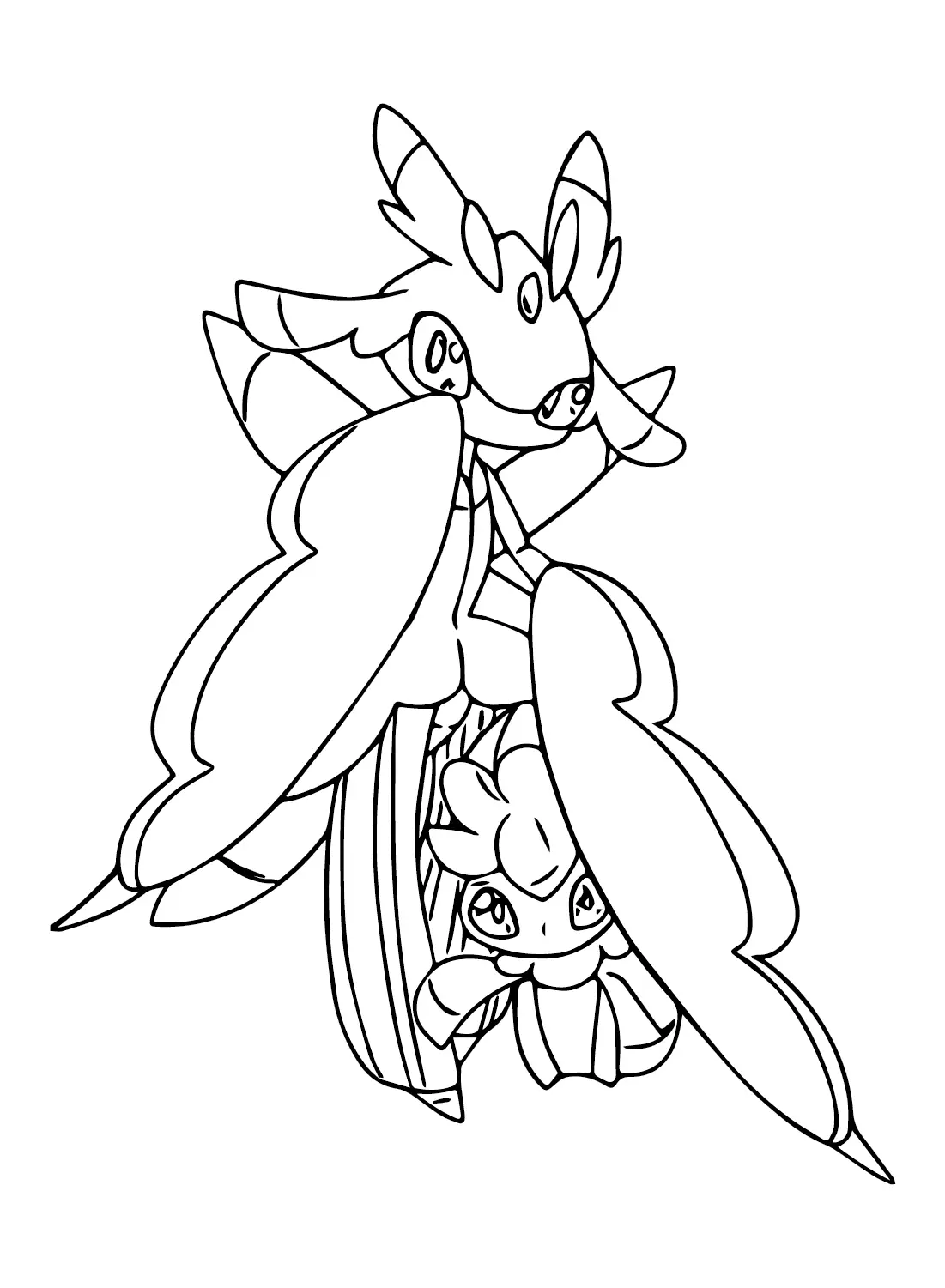 Desenhos de Pokemon Lurantis Para Colorir 15