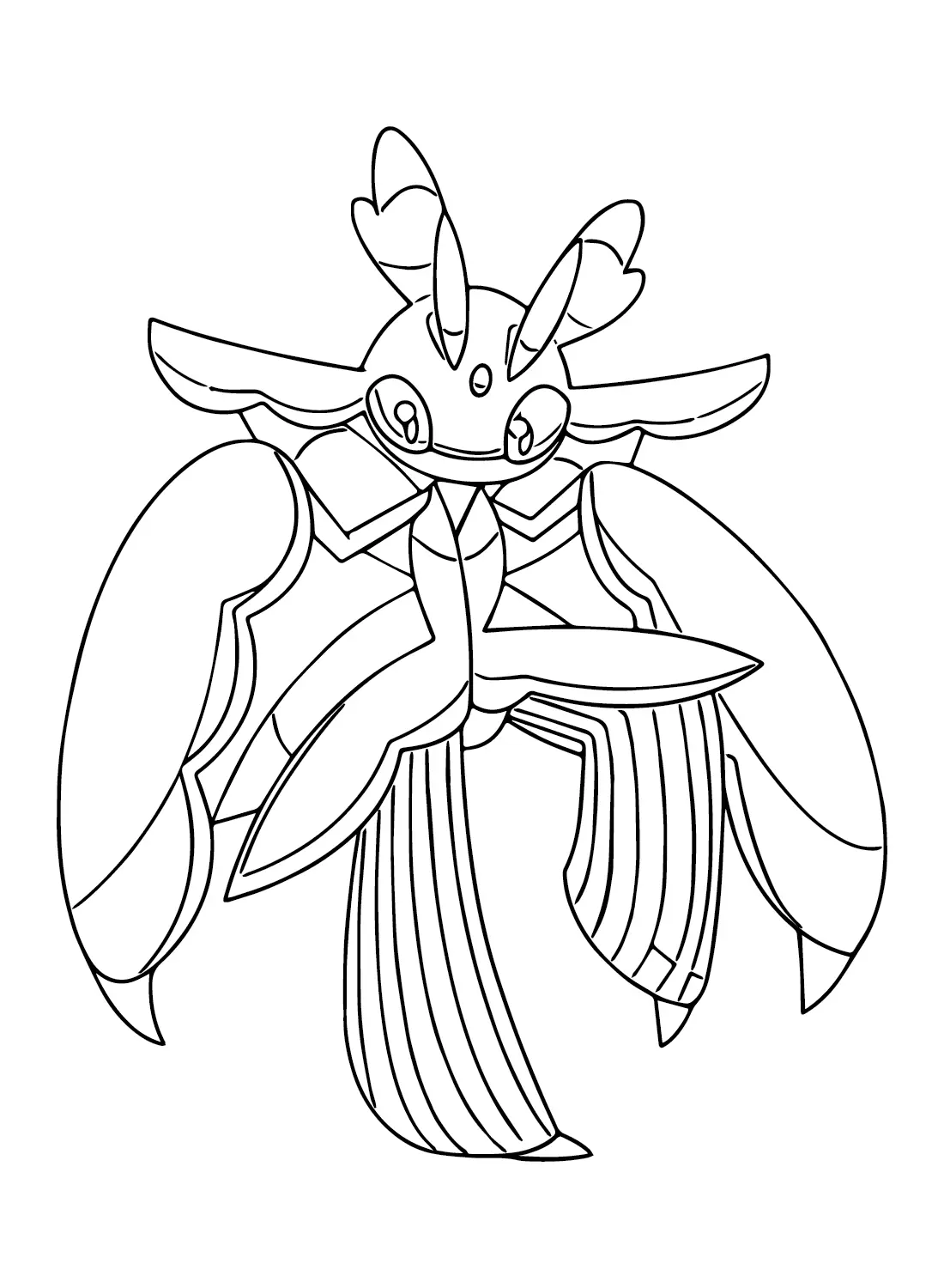 Desenhos de Pokemon Lurantis Para Colorir 16