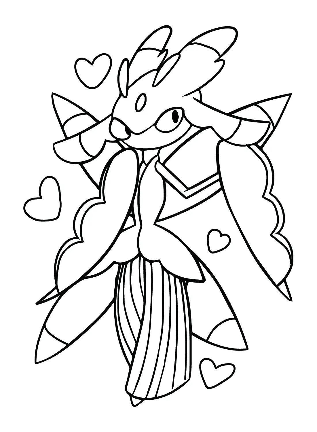 Desenhos de Pokemon Lurantis Para Colorir 18