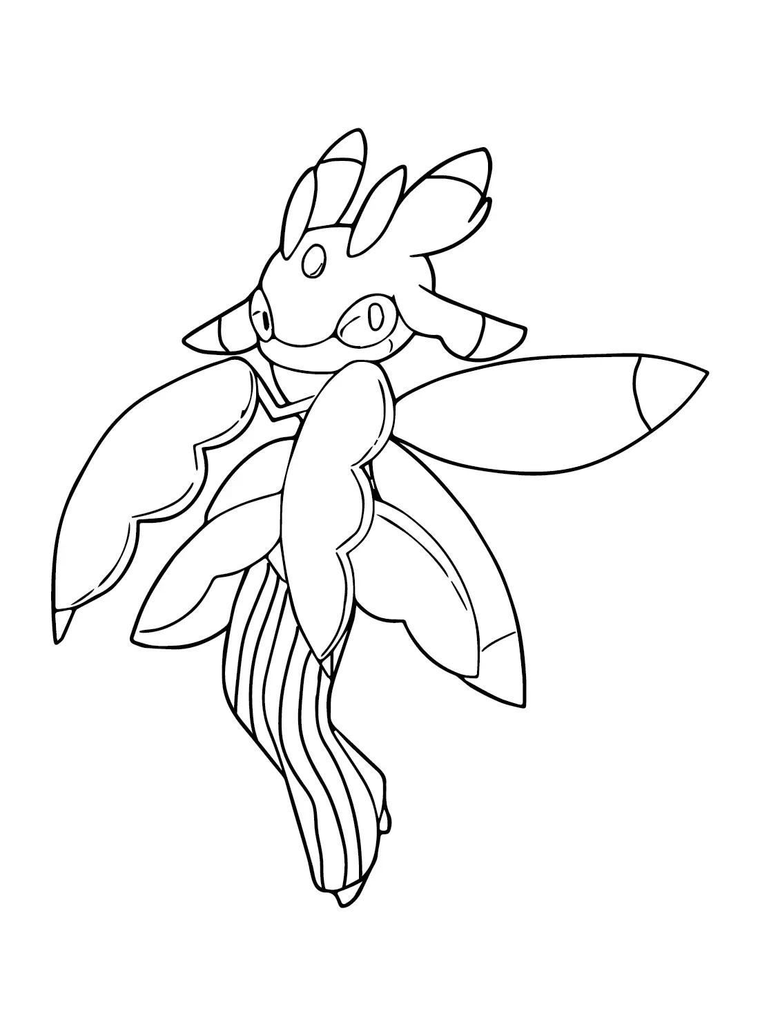 Desenhos de Pokemon Lurantis Para Colorir 19