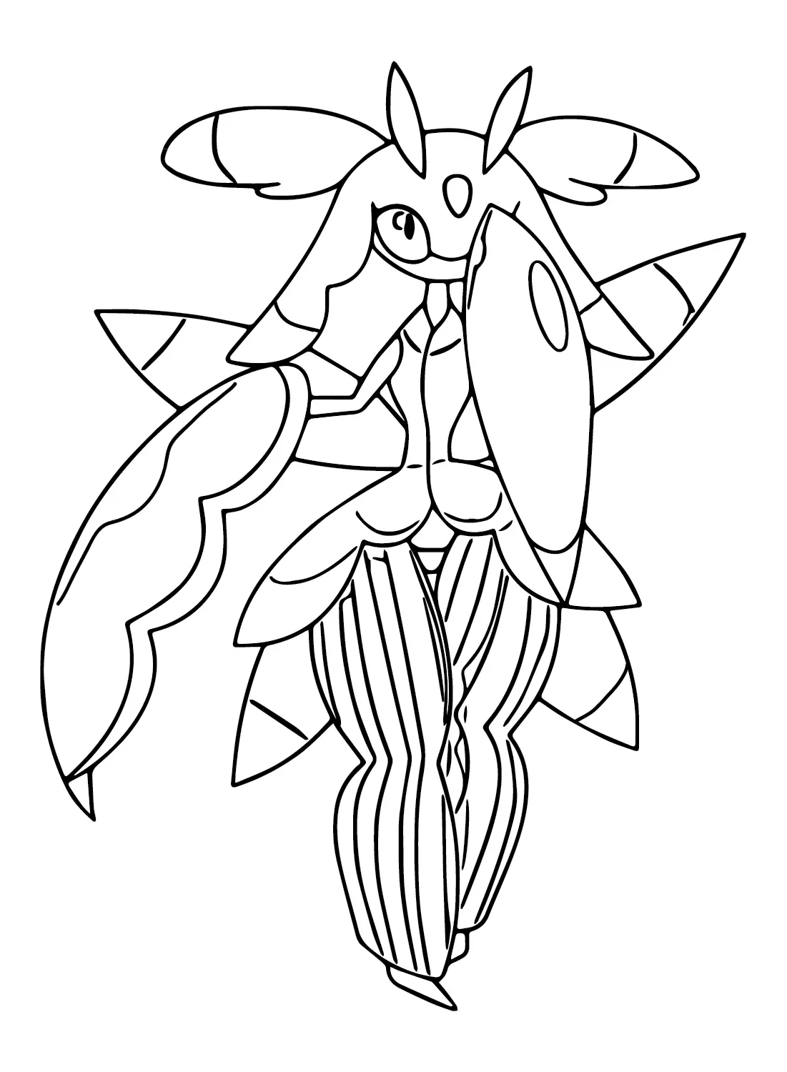 Desenhos de Pokemon Lurantis Para Colorir 22