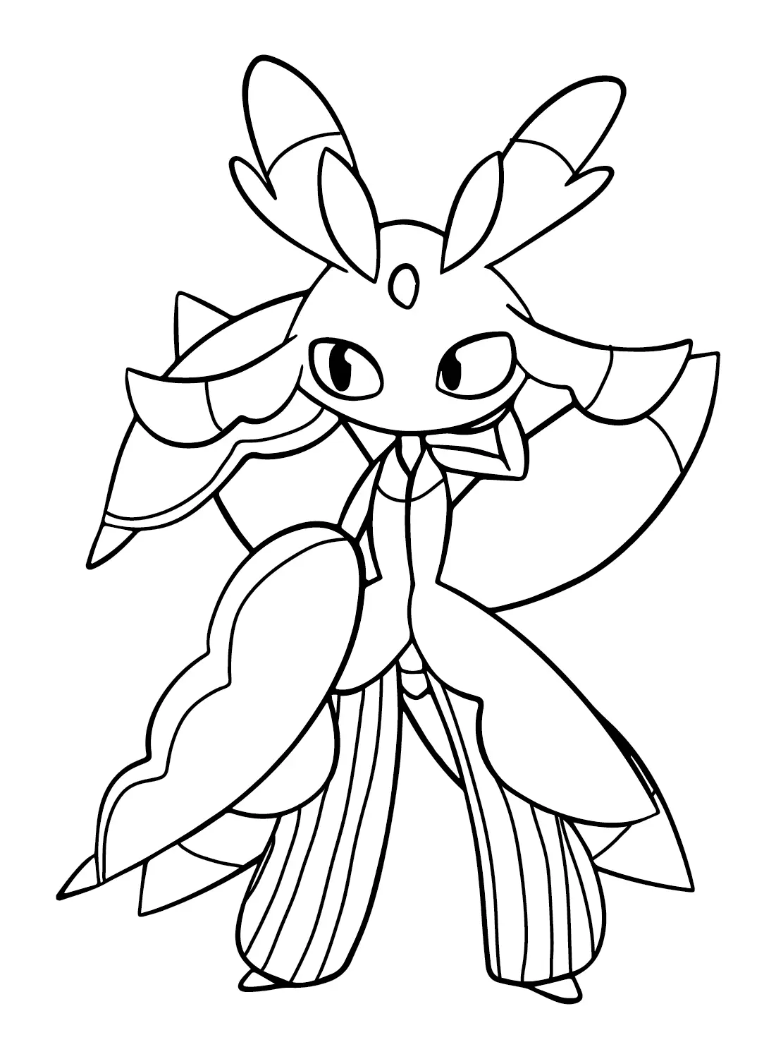 Desenhos de Pokemon Lurantis Para Colorir 3