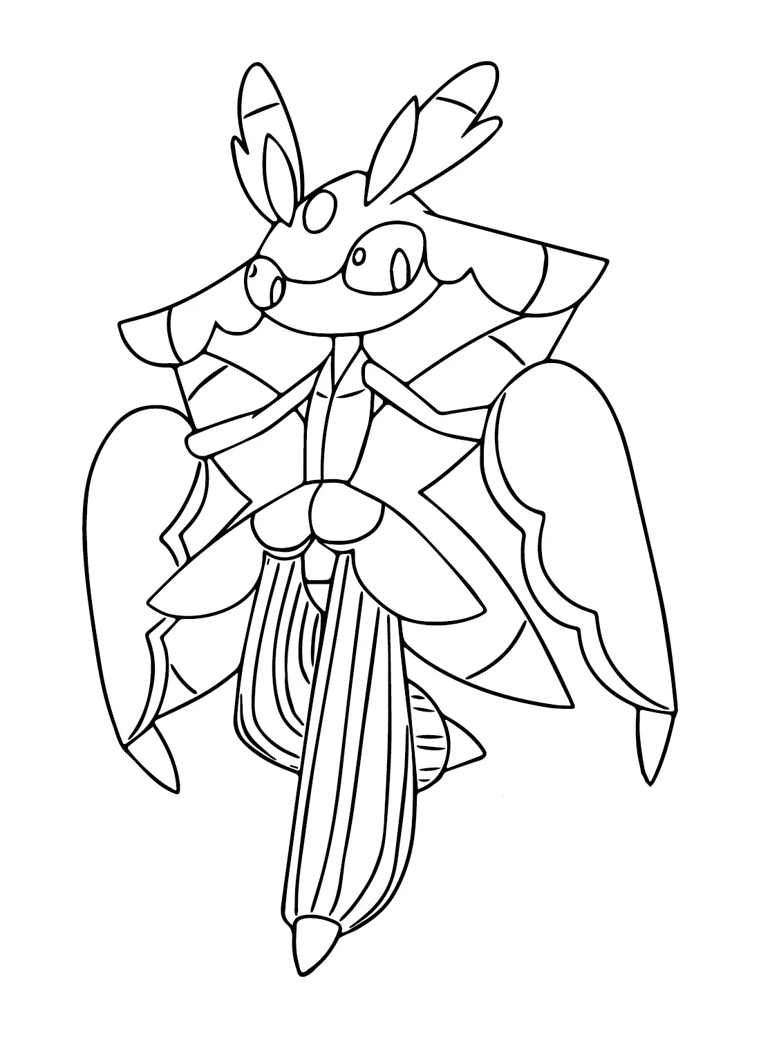 Desenhos de Pokemon Lurantis Para Colorir 5