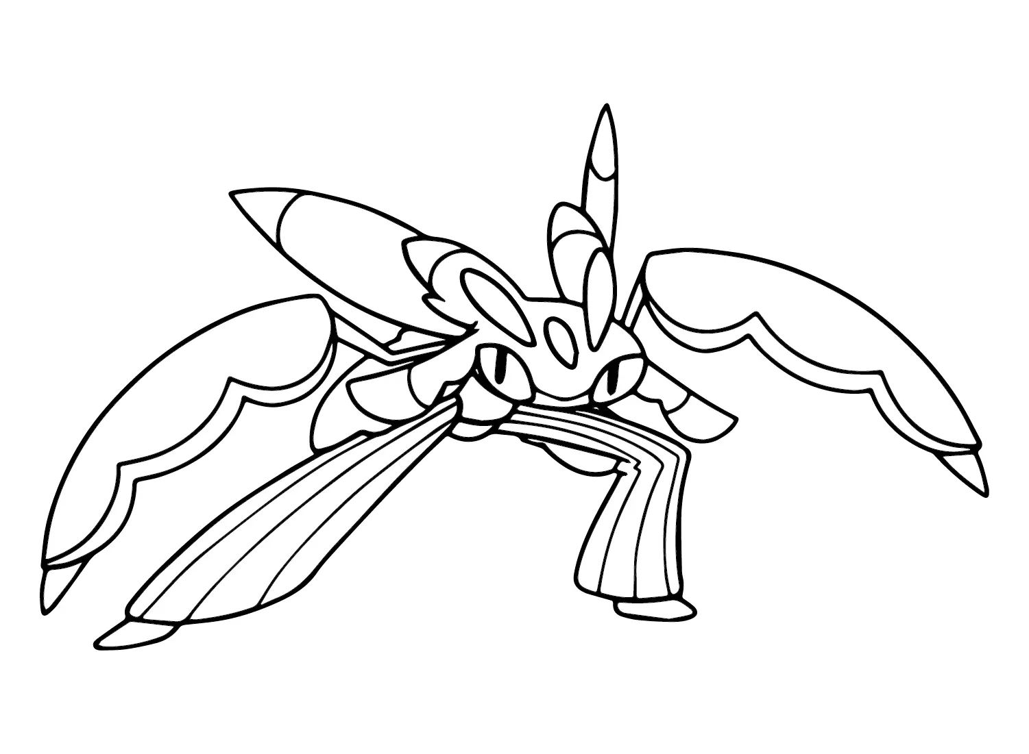 Desenhos de Pokemon Lurantis Para Colorir 6