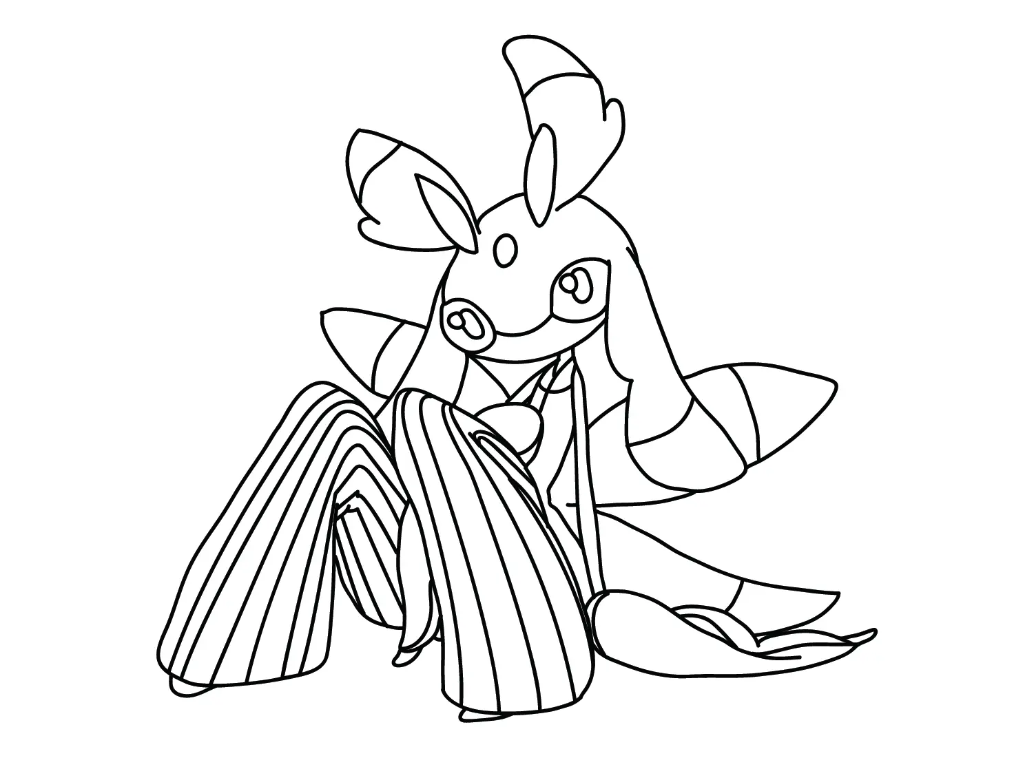 Desenhos de Pokemon Lurantis Para Colorir 8