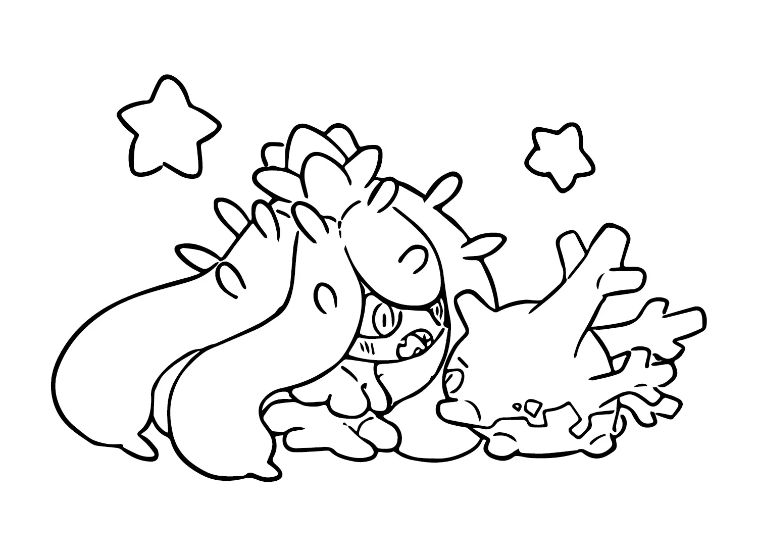 Desenhos de Pokemon Mareanie Para Colorir 12