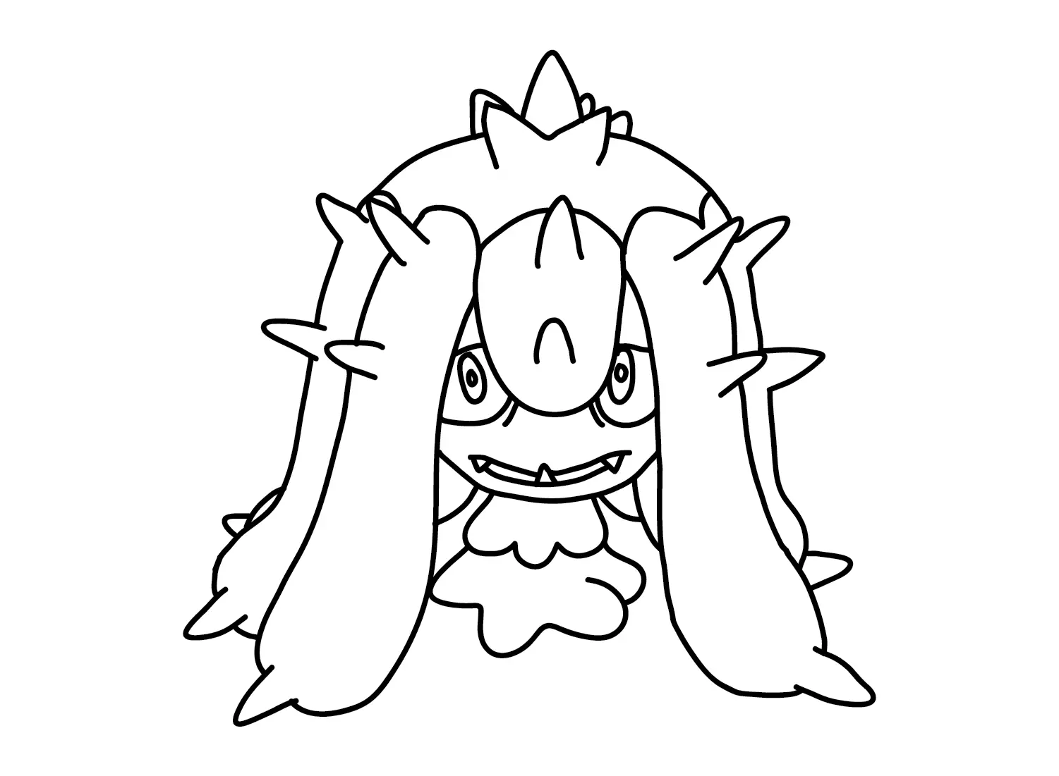 Desenhos de Pokemon Mareanie Para Colorir 6