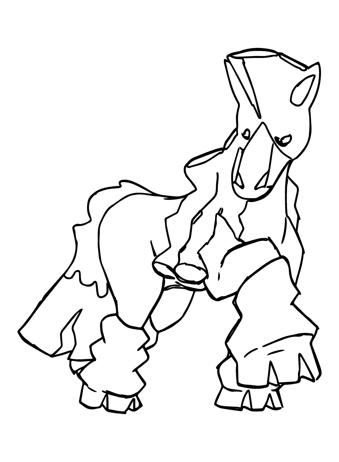 Desenhos de Pokemon Mudsdale Para Colorir 16