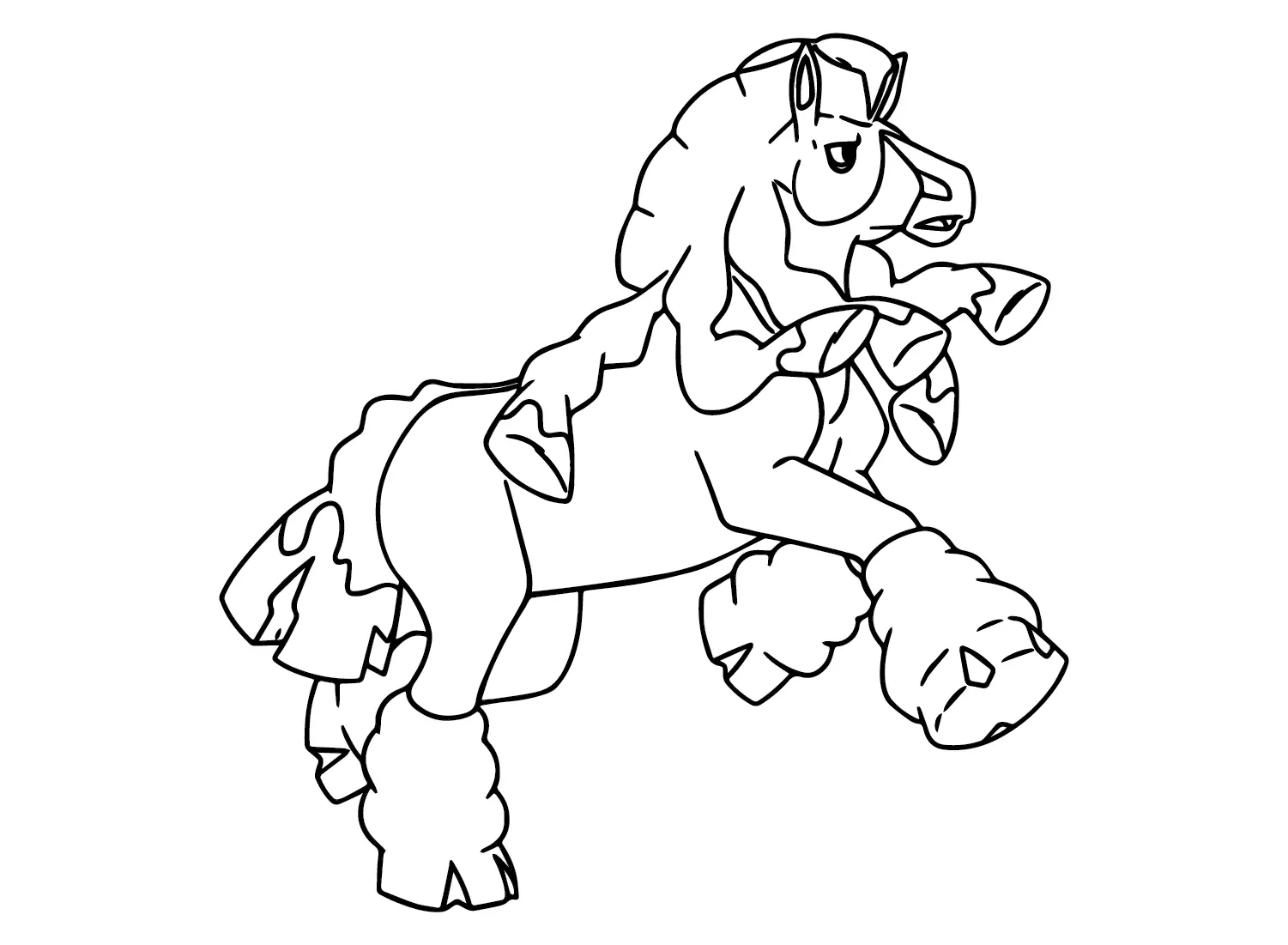 Desenhos de Pokemon Mudsdale Para Colorir 9