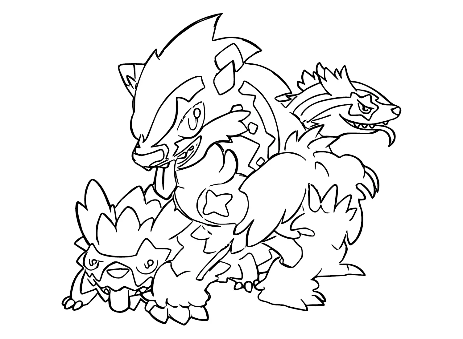 Desenhos de Pokemon Obstagoon Para Colorir 11