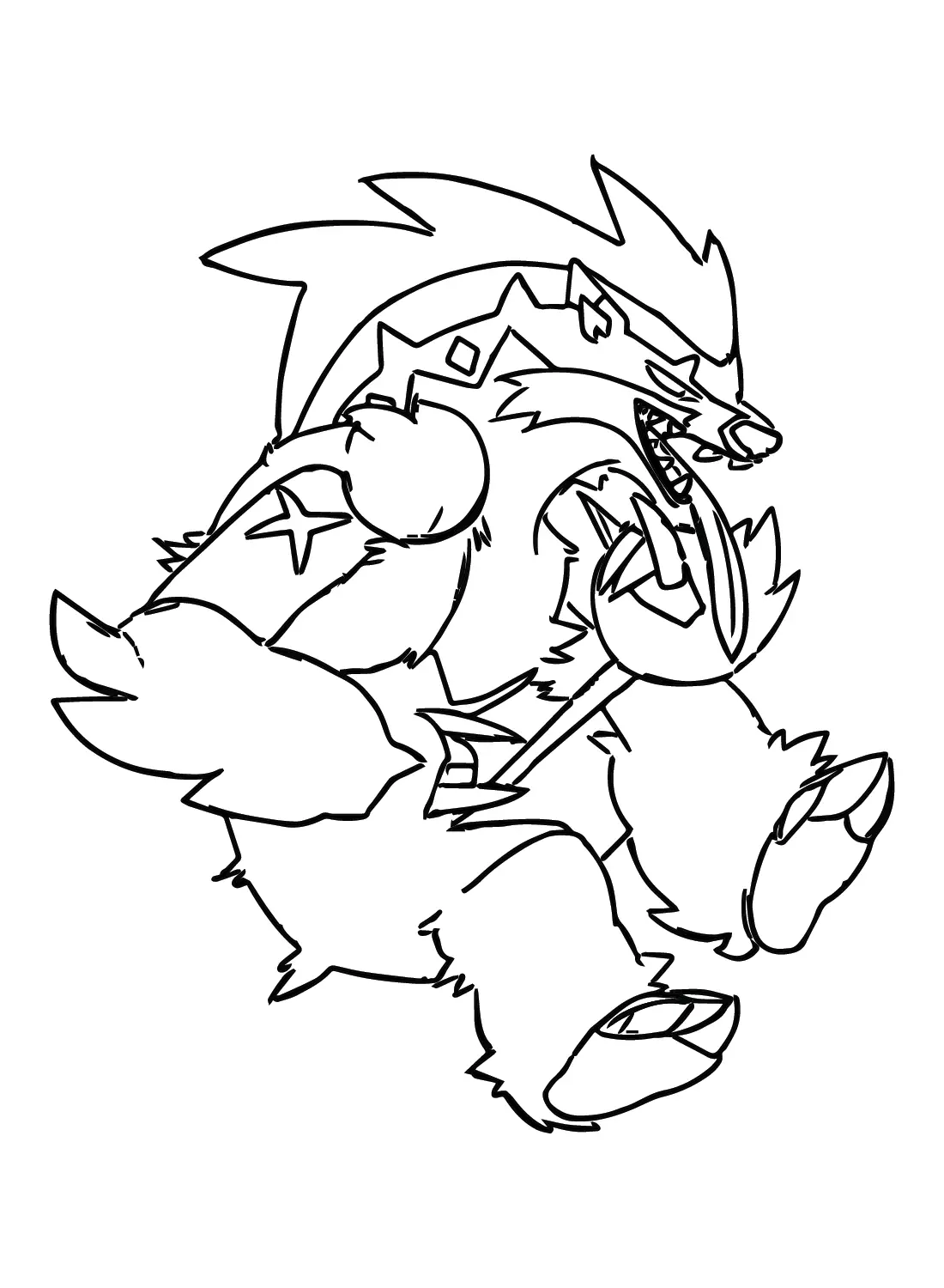 Desenhos de Pokemon Obstagoon Para Colorir 13